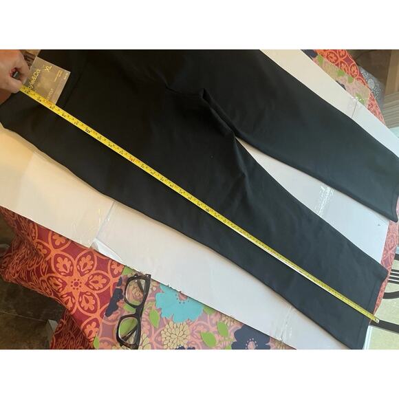 NWT Style & Co Ponte Mid rise Stretch Knit Pull on Bootcut Pants - XL Black - Picture 6 of 9